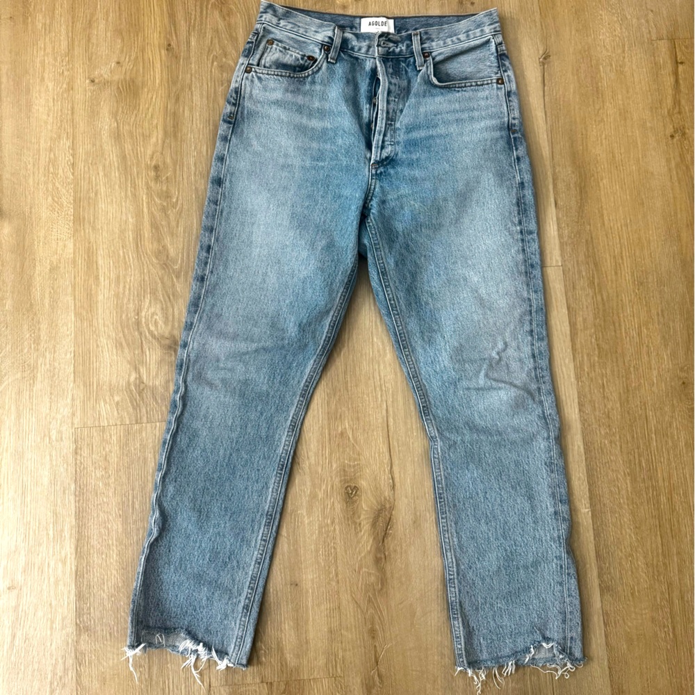 AGOLDE Riley, Size 27 lighter wash